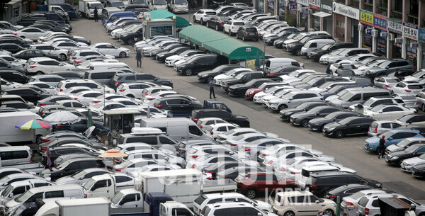 Janganpyeong mercado de carros usados ​​em Seongdong-gu, Seul.[사진=뉴시스]