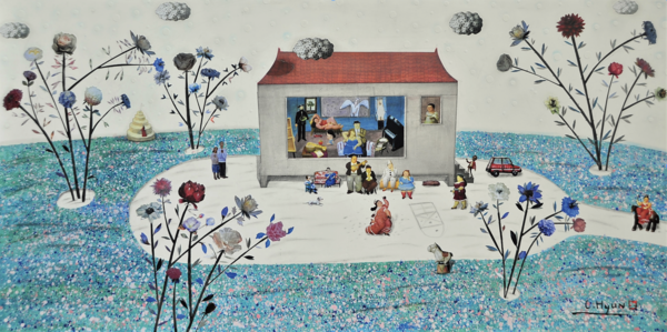 슬롯사이트 소닉 추천 40x83cm, Mixed media on canvas, 2020.