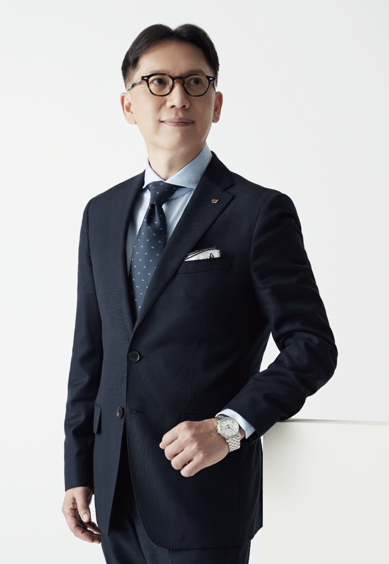 프레임몬타나의 제품을 착용한 온라인카지노추천 신원 부사장 (사진=강태훈) 