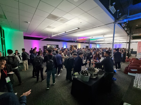 1월9일 미국 캘리포니아주 서니베일에서 열린 ’82 스타트업 서밋’ 행사 현장. 현지 스타트업 창업자와 IT 엔지니어 500여명이 모였다. 82 스타트업은 BAKG의 분과 모임 중 하나다. [사진=문상덕]