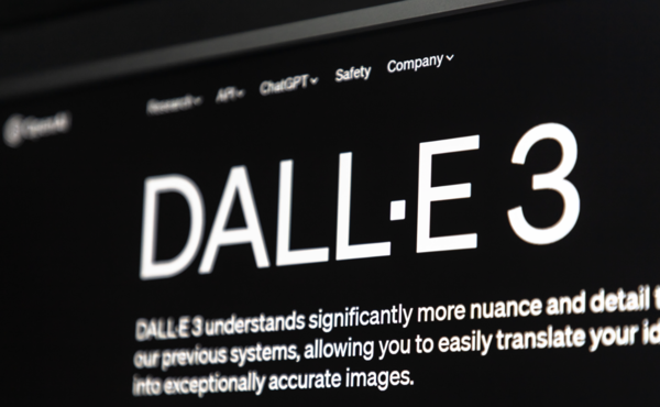 PC에 표시되는 OpenAI ‘Dall-E 3’ 웹 페이지.