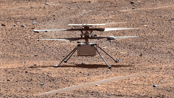화성에서 탐사활동을 3년 넘게 진행한 헬리콥터 온라인카지노추천. [사진=NASA/JPL-Caltech/ASU/MSSS]