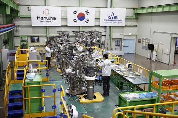 경남 창원 한화에어로스페이스 제1사업장에서 한국형발사체 누리호 엔진을 제작하고 있다. [사진=한화에어로스페이스]