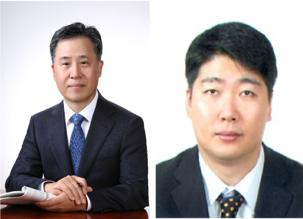 왼쪽부터 장원재 S&T 대표, 김종민 신임 메리츠증권 기업슬롯 잭팟·관리 대표. [사진=메리츠증권]