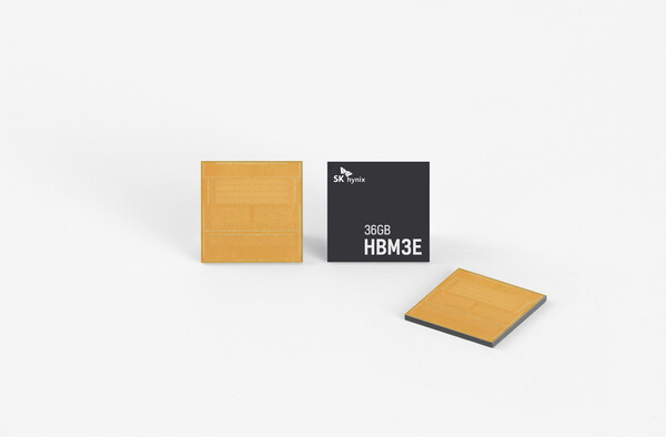 HBM3E 12단 모습. [사진=슬롯 무료 사이트하이닉스]