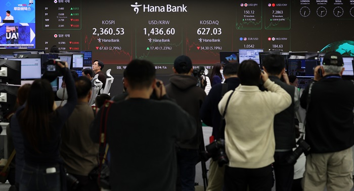 바카라 게임 사이트 사태 이후 증시가 약세를 보이고 있다.[사진=뉴시스]