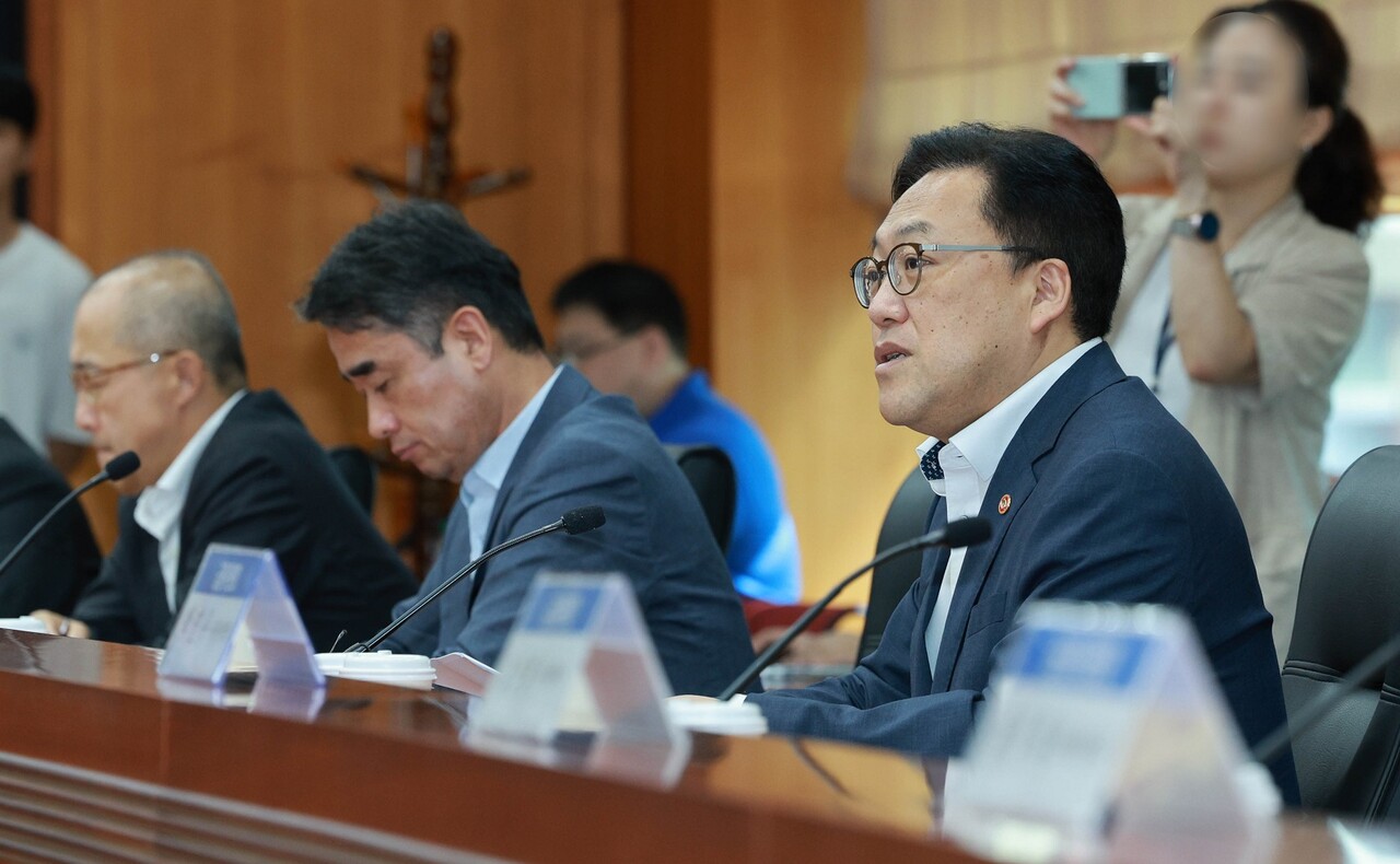 지난해 8월 김병환 금융위원회 위원장이 서울 영등포구 금융투자협회에서 열린 금융위원장-무료 슬롯 사이트업계 간담회에서 모두발언을 하고 있다. 김 위원장은 이날 기업금융 역할을 강조했다. [사진=뉴시스]