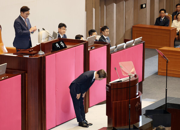 26일 이재명 슬롯사이트이 서울 여의도 국회에서 열린 본회의에서 추가경정예산안 시정연설에 나섰다. [사진=뉴시스]